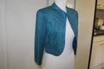 Joseph Ribkoff prachtig petrol blauw jersey bolero jasje M