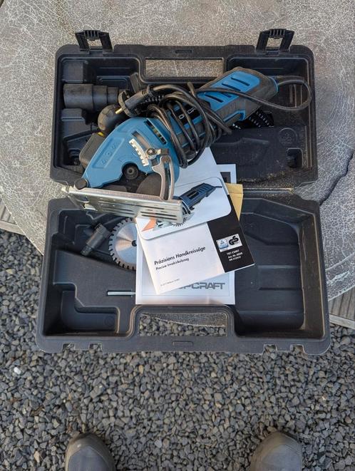 Topcraft precieze inval cirkelzaag in koffer, 1x gebruikt, Doe-het-zelf en Verbouw, Gereedschap | Zaagmachines, Zo goed als nieuw