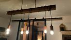 Industriële Hanglamp met Roesteffect, Huis en Inrichting, Lampen | Hanglampen, Ophalen, Zo goed als nieuw, Metaal, Minder dan 50 cm