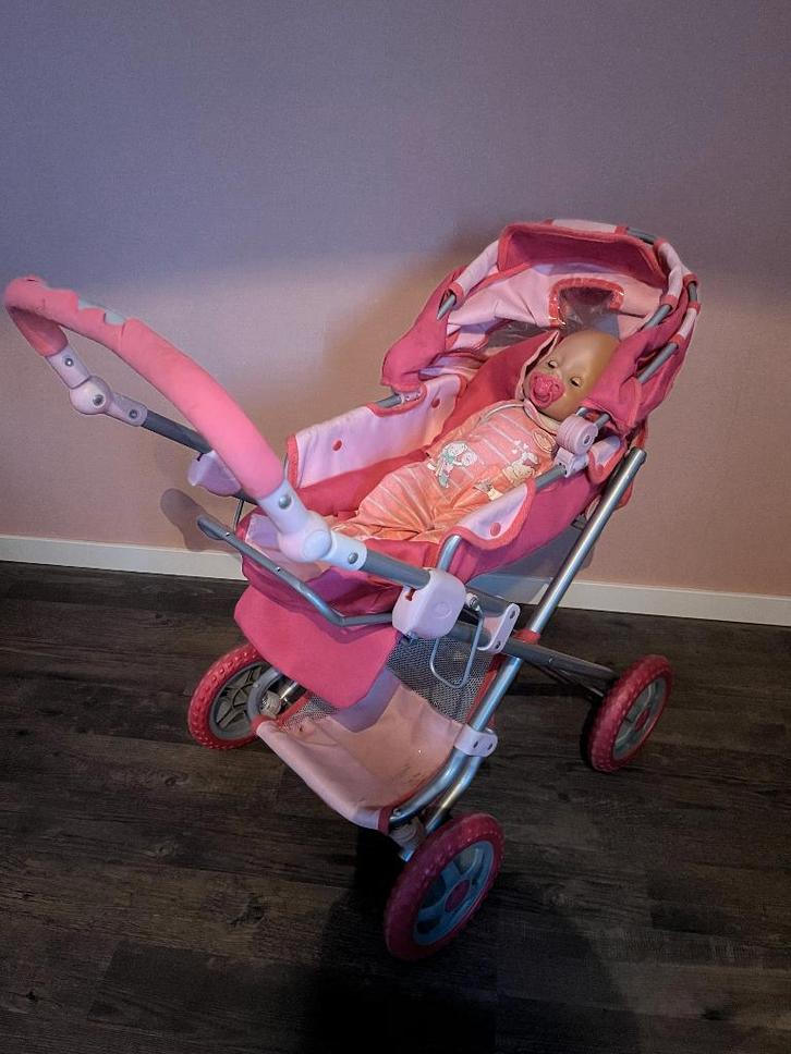 Poppen kinderwagen, Kinderen en Baby's, Speelgoed | Poppen, Gebruikt, Babypop, Ophalen