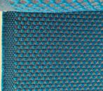 Vescom Rolla 08; petrol+grijs; 6,7 meter meubelstof, Overige materialen, Blauw, 120 cm of meer, Ophalen of Verzenden
