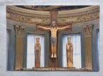 Christus aan het kruis, met Maria en Johannes. 12e eeuw., Antiek en Kunst, Kunst | Schilderijen | Klassiek, Ophalen of Verzenden