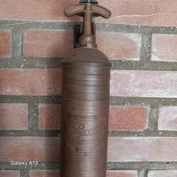 Oude Koperen Pyrene Brandblusser, Antiek en Kunst, Antiek | Overige Antiek, Ophalen of Verzenden