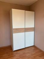 Moet nu weg! Schuifdeurkast - eiken/ wit - 204x122x60 cm, Huis en Inrichting, Ophalen, Zo goed als nieuw, 50 tot 75 cm, 150 tot 200 cm