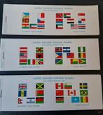 Negen postzegelboekjes Uinted Nations vlaggen 1981/84, Verzenden, Postfris, Overige thema's