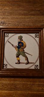 Koninklijke Tichelaar Makkum Tegel in Lijst, Antiek en Kunst, Ophalen of Verzenden