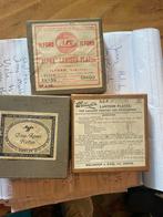Oude Glazen Dia's Toverlantaarn - Zwart Wit, Ophalen of Verzenden, Voor 1940, Overige typen