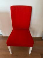 Stoelen rood oranje bekleding per stuk, Huis en Inrichting, Stoelen, Ophalen, Zo goed als nieuw, Vijf, Zes of meer stoelen, Modern