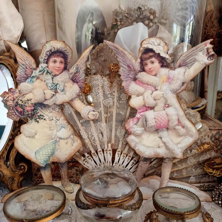 🌲2 grote kerst engelen🌲, Antiek en Kunst, Curiosa en Brocante, Verzenden