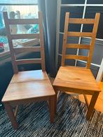 4x houten Ikea Kaustby stoelen, Huis en Inrichting, Ophalen, Gebruikt, Bruin, Vier