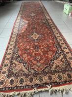 Vintage loper 82cm x 365cm tapijt kleed Perzische pers wol, 200 cm of meer, 50 tot 100 cm, Gebruikt, Rechthoekig