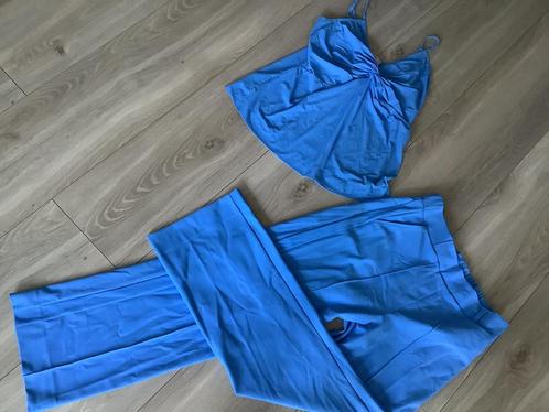 Studio Anneloes travelstof set net jumpsuit top en broek L, Kleding | Dames, Broeken en Pantalons, Zo goed als nieuw, Maat 42/44 (L)
