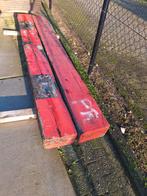 2 eiken bielzen  balken Spoorbielzen  samen €25,-, Ophalen