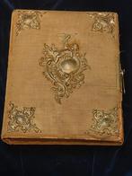 Antiek Fotoalbum met Engel Decoratie en fraaie hoekstukken, Ophalen of Verzenden