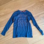 Blauwe longsleeve shirt New York Berlin London, Kinderen en Baby's, Kinderkleding | Maat 134, Ophalen of Verzenden, Gebruikt, Meisje