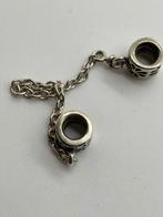 Z897 Pandora zilveren veiligheidsketting slotje, Sieraden, Tassen en Uiterlijk, Bedels, Pandora, Ophalen of Verzenden, X, Zilver