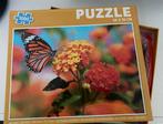 Vlinder/Bloemen puzzel..1000stks, Ophalen of Verzenden, 500 t/m 1500 stukjes, Zo goed als nieuw, Legpuzzel