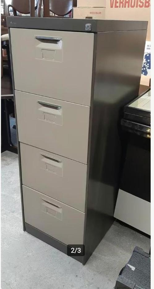 Mewaf metalen archiefkast - 4 file dossierladen, Huis en Inrichting, Kasten | Roldeurkasten en Archiefkasten, Gebruikt, 100 tot 150 cm