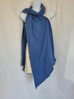 Leuke blauwe sjaal 55x230, Maat 38/40 (M), ., Ophalen of Verzenden, Zo goed als nieuw