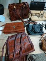 Vintage leren tassen, Sieraden, Tassen en Uiterlijk, Tassen | Damestassen, Ophalen of Verzenden, Zo goed als nieuw, Bruin