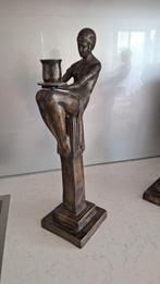 2  prachtige bronzen kandelaars, Antiek en Kunst, Ophalen