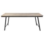 Showmodel eettafel Mateo visgraat teakhout, Huis en Inrichting, Tafels | Eettafels, Ophalen, Teakhout, 50 tot 100 cm, Vijf personen of meer