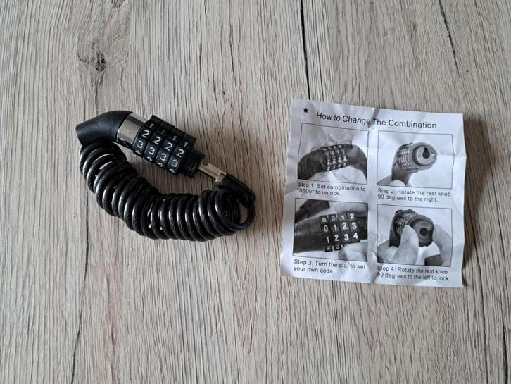 fiets slot 4 cijfers, Fietsen en Brommers, Fietsaccessoires | Fietssloten, Nieuw, Kettingslot, Ophalen of Verzenden