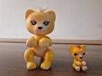 Fingerlings katachtige Moeder + welp 2x geel licht/ geluid, Ophalen, Zo goed als nieuw