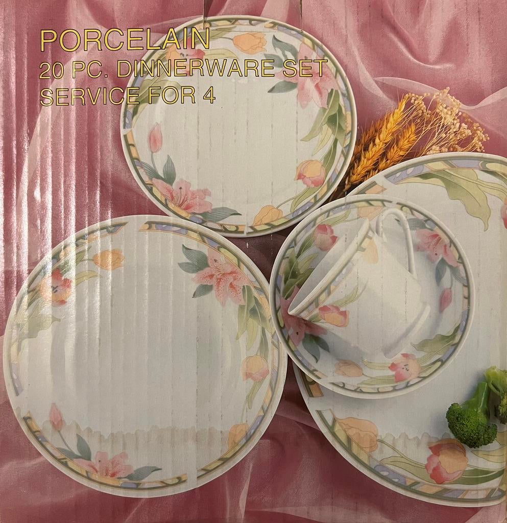 20-delig Dinerborden Servies Borden DineerSet, NIEUW, Ophalen of Verzenden, Zo goed als nieuw, Bord(en), Overige stijlen