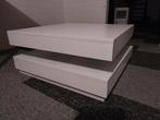 salontafel (wit), Ophalen, 50 tot 100 cm, Vierkant, 50 tot 100 cm