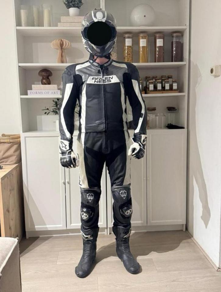 Arlen Ness 2-delig motorpak. Goede staat! 1,92 - 90 KG, Motoren, Kleding | Motorkleding, Combipak, Heren, Tweedehands, Ophalen