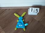 Lief lifestyle konijntje blauw groen z'n 15 cm, Ophalen, Zo goed als nieuw, Konijn