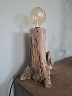 Lamp drijfhout, Huis en Inrichting, Lampen | Tafellampen, Ophalen, Gebruikt, Hout, Minder dan 50 cm