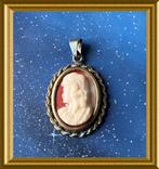 Mooie oude glas camee hanger, Ophalen of Verzenden, Overige materialen, Hanger