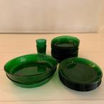 Arcopal sierra servies groen 22-delig, Glas, Bord(en), Gebruikt, Ophalen