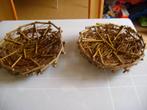 2kerst rieten schaal(mandjes) voor kerststuk te maken 28rx7h, Ophalen of Verzenden, Zo goed als nieuw