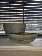 Mooie Nieuwe Bloempotten - Blauw & Goud, Tuin en Terras, Bloempotten, Ophalen, Nieuw, Tuin, Overige vormen