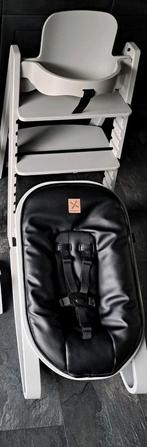 Grijze Kidsmill up met Wipstoel bekleding zwart of wit, Kinderen en Baby's, Kinderstoelen, Ophalen of Verzenden, Zo goed als nieuw