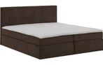 Boxspring bed tweepersoons, Ophalen, Gebruikt, Bruin, Tweepersoons