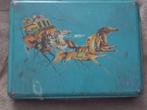 vintage blik paardenkoets koekjestrommel oud, Verzamelen, Blikken, Verzenden, Gebruikt, Koek(jes), Overige merken