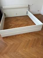 Tweepersoonsbed ombouw Hulsta, Huis en Inrichting, Ophalen, Beige, Tweepersoons, Zo goed als nieuw