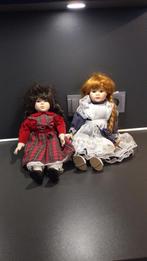 T.E.A.B. 2 porseleinen poppen promenade collectie, Ophalen of Verzenden, Zo goed als nieuw, Pop