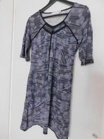 Cache Cache jurk, grijs/zwart met print - 40, Maat 38/40 (M), Zwart, Ophalen of Verzenden, Knielengte