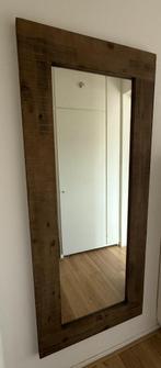 Houten wandspiegel 180 x 80 cm in perfecte staat, Ophalen, Zo goed als nieuw, 75 tot 100 cm, 150 tot 200 cm
