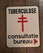 Oud Emaille Bord Tuberculose Consultatie Bureau, Ophalen of Verzenden