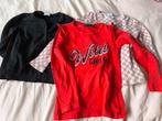 2 longsleeves 1 vest, Ophalen of Verzenden, Gebruikt, Maat 110