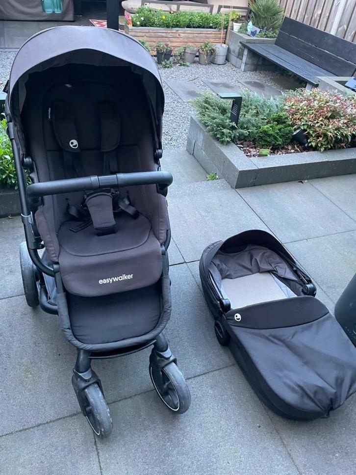 Easywalker Harvey³ kinderwagen – zwart, compleet, Kinderen en Baby's, Kinderwagens en Combinaties, Gebruikt, Kinderwagen, Overige merken