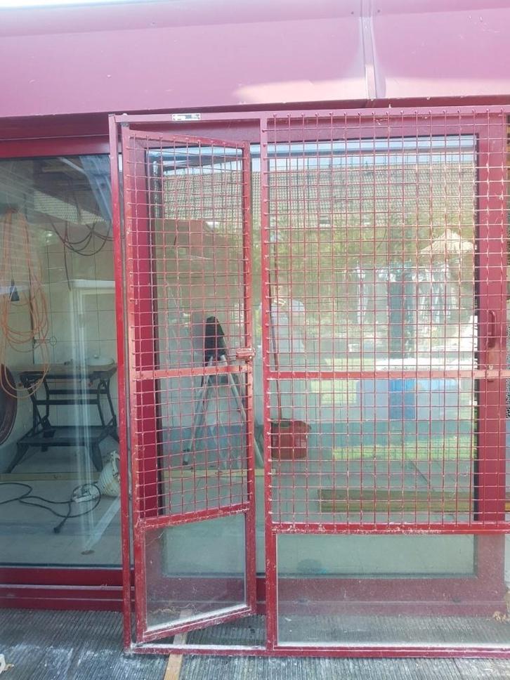 Gaashekwerk, Tuin en Terras, Tuinhekken en Hekwerk, Gebruikt, Gaashekwerk, IJzer, Met poort, Ophalen