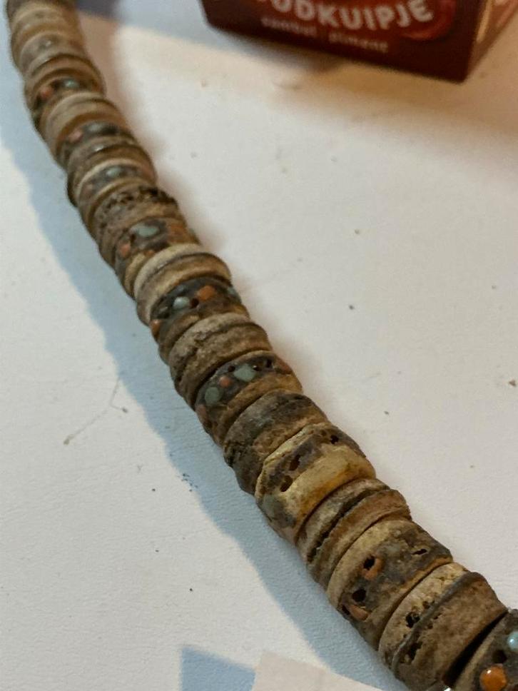 Tibetaanse Jakbeen Mala, Sieraden, Tassen en Uiterlijk, Kettingen, Gebruikt, Overige materialen, Bruin, Ophalen of Verzenden