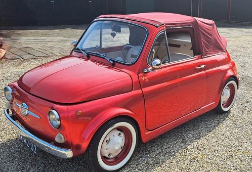 Fiat 500F Candy Rood Cabriolet, Auto's, Fiat, Particulier, Benzine, Cabriolet, Geïmporteerd, Rood, Ophalen